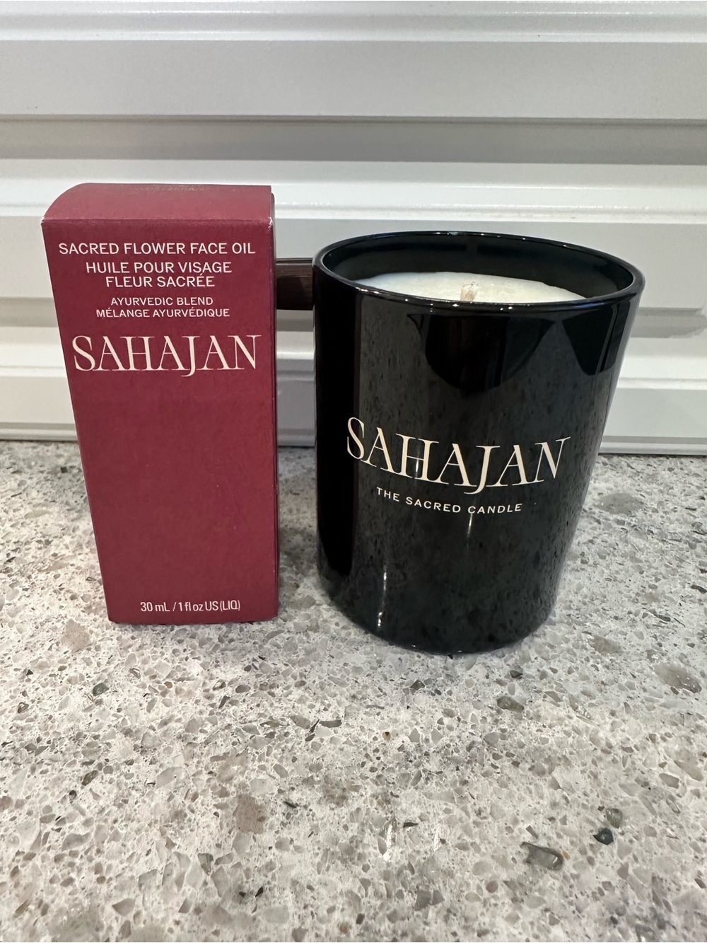 Sahajan Sacred Flower Face Oil 30ml & The Sacred Candle hand poured by LOHN